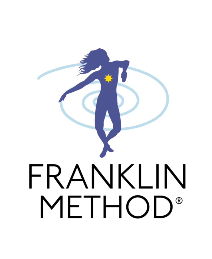 Purple dancer franklin method logo on white background