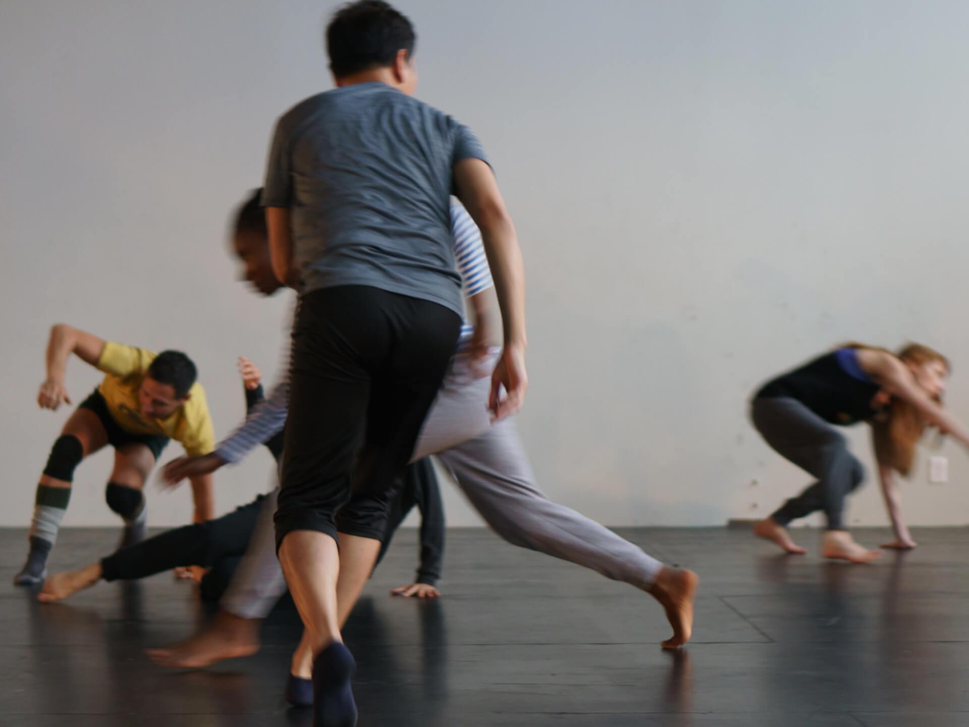 Group of people in a movement workshop