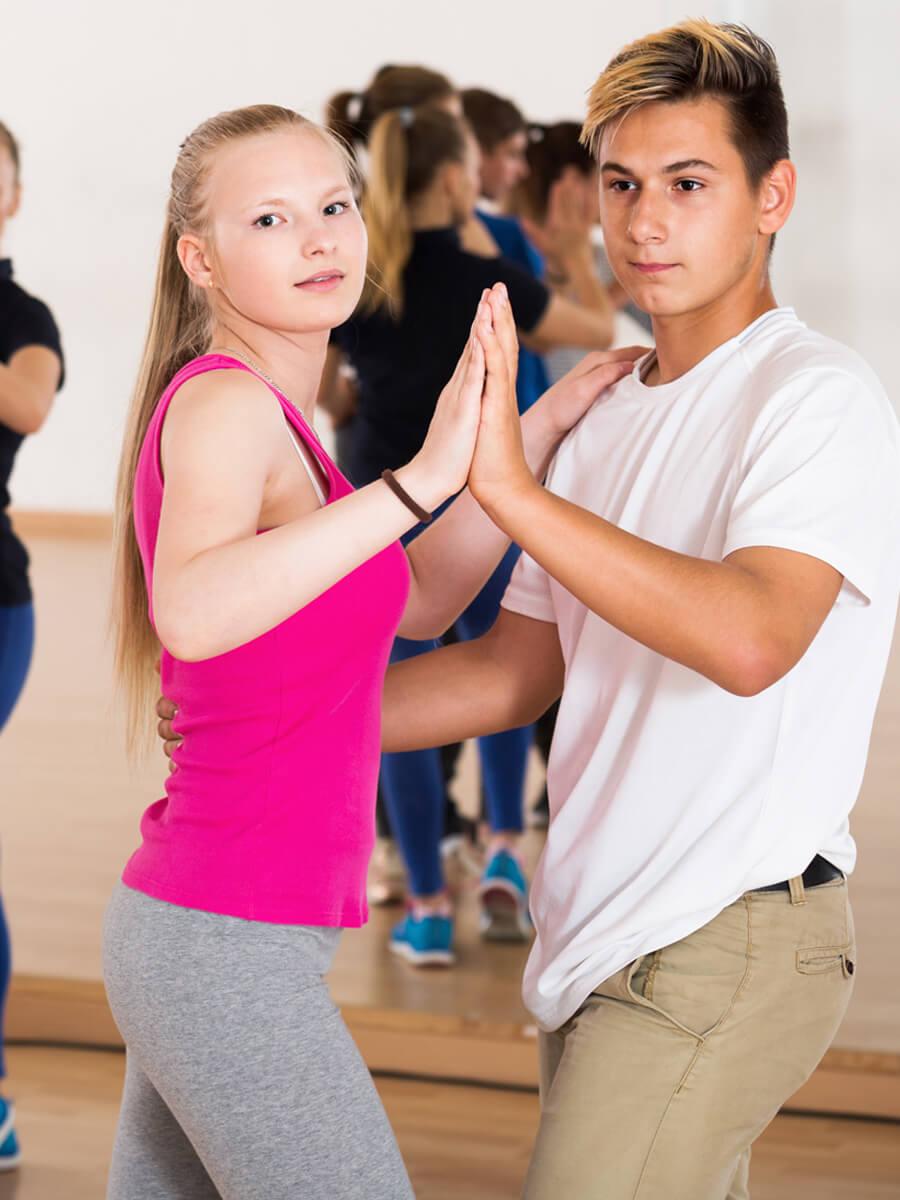 teens dancing salsa